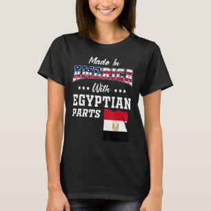 Camiseta América Partes Egípcias Egito Mapa EUA Bandeira An
