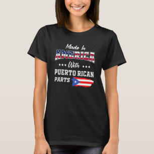 Camiseta América Partes Porto-Ricanas Porto Rico Mapa EUA F