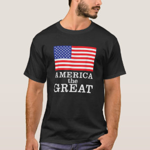 Camiseta América Patriótica, Design de bandeira dos EUA Exc