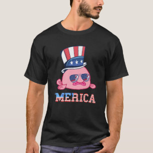 Camiseta América Patriótico Bambão Americano Bandeira Funny