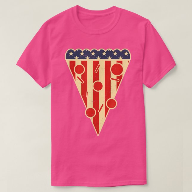 Camiseta America Pizza Design 4 De Julho (Frente do Design)