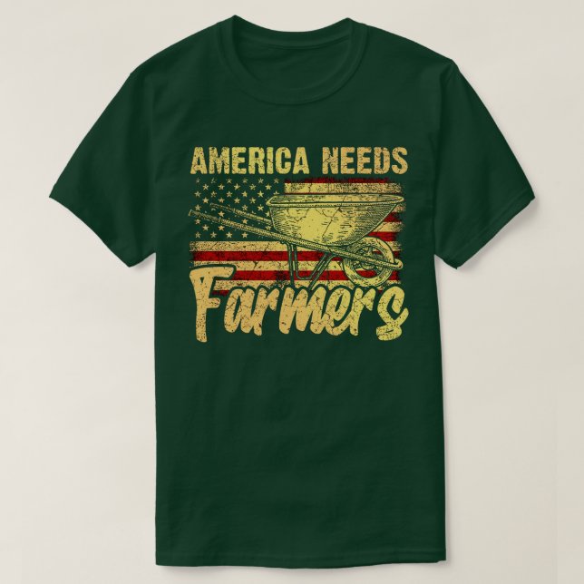 Camiseta América precisa de agricultores (Frente do Design)