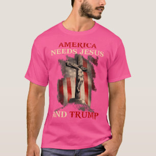 Camiseta América Precisa De Jesus E Trump Pro Trump 2024