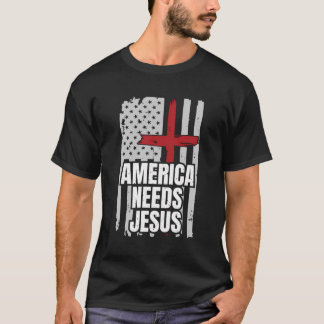 Camiseta América precisa de Jesus Vintage, Fla Americana Pa