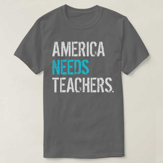Camiseta América precisa de professores e escolas públicas (Frente do Design)