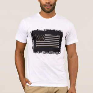Camiseta América - preto e cromo