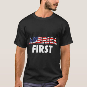 Camiseta América Primeiro EUA Empresa de Vestuário com Si