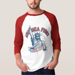 Camiseta AMÉRICA PRIMEIRO - Fundada em 1776