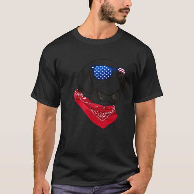 Camiseta America proud European Great Dane (Frente)