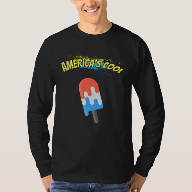 Camiseta America s Cool Ice Cream Sarcastic Joke (Frente)