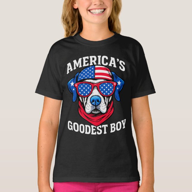 Camiseta America’s Goodest Boy Dog (Frente)