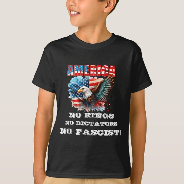 Camiseta América Sem Reis Sem Ditadores Sem Fascistas  (Frente)