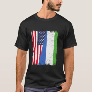 Camiseta América Serra Leoa Meia Bandeira Americana Serra L