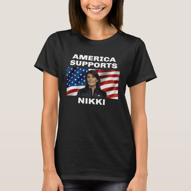 Camiseta America Supports Nikki Haley (Frente)