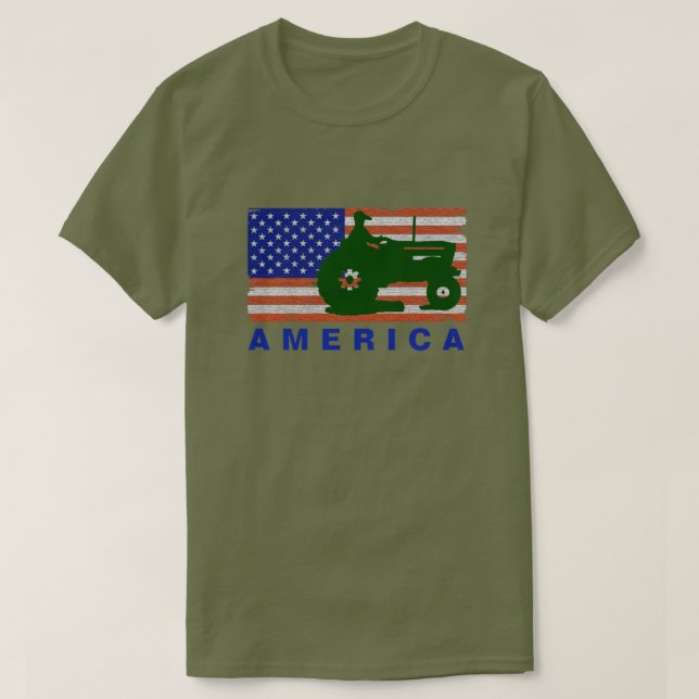 Camiseta AMÉRICA - Trator FLAG-G (Frente do Design)