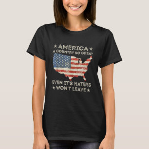 Camiseta América um país tão grande que até seus detratores