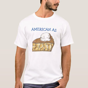 Camiseta American As Apple Pie Slice Sorvete 4 de julho nos