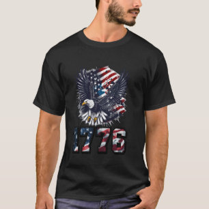 Camiseta American Bald Eagle Declaração de Indepen