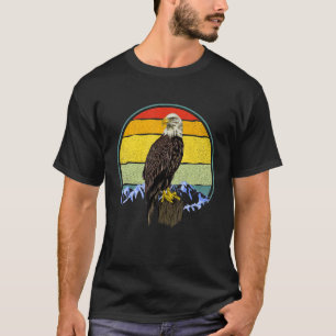Camiseta American Blad Eagle Vintage Bird Willife