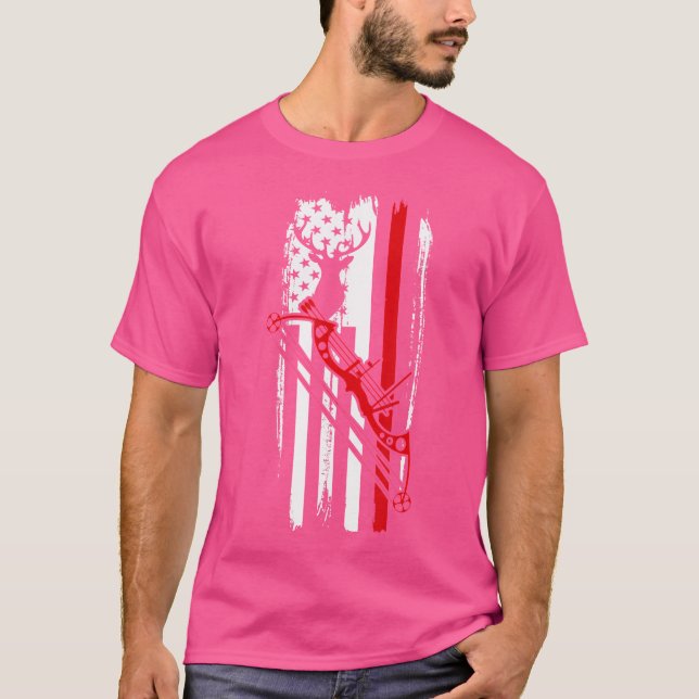 Camiseta American Bowhunting Archer Bowmen Target Shooting  (Frente)