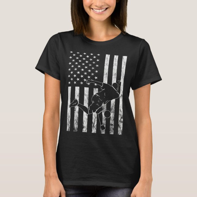 Camiseta American Bowling Strike Bowler Bowling Pin Bowling (Frente)