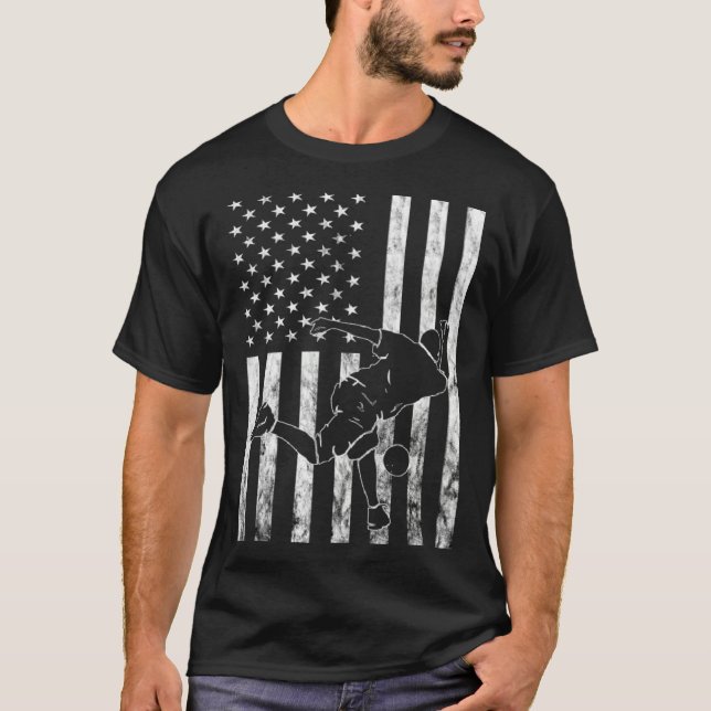 Camiseta American Bowling Strike Bowler Bowling Pin Bowling (Frente)