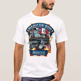Camiseta American Built Muscle - Caricatura Clássica Do Mus