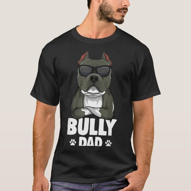 Camiseta American Bully Dad Dogs Dad Men  (Frente)