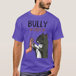 Camiseta American Bully Mamãe Bonita Cachorro Mamãe Engra