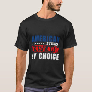 Camiseta American By Birds Bastard By Choice Engraçado Mens