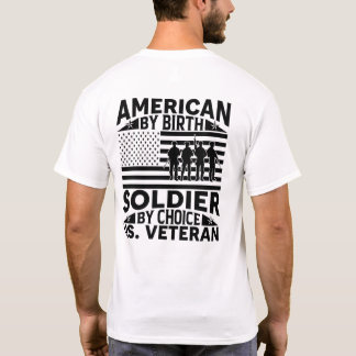 Camiseta American By Birth, Solider by Choice