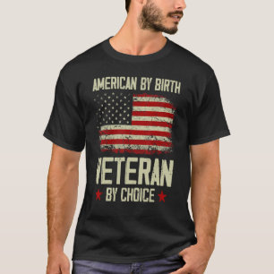 Camiseta American By Birth Veteran By Choice American Flag
