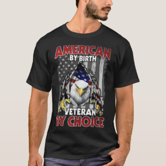 Camiseta American By Birth Veteran By Choice Eagle American