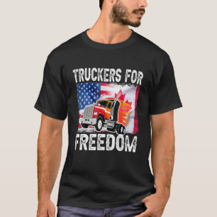 Camiseta American Canada Flag Freedom Convoy 2022 Caminhão 