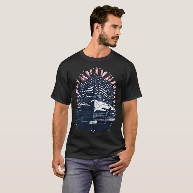 Camiseta American Cars 23 (Frente Completa)