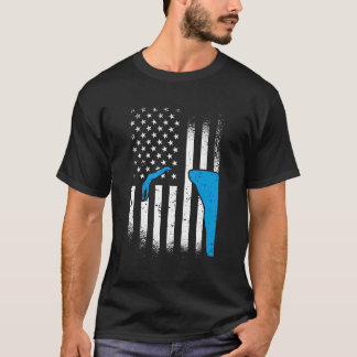 Camiseta American Cliff Diver USA Flag Cliff Diving