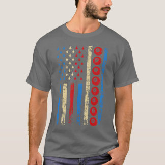 Camiseta American Cue Sports Flag Athletic Billiards friend