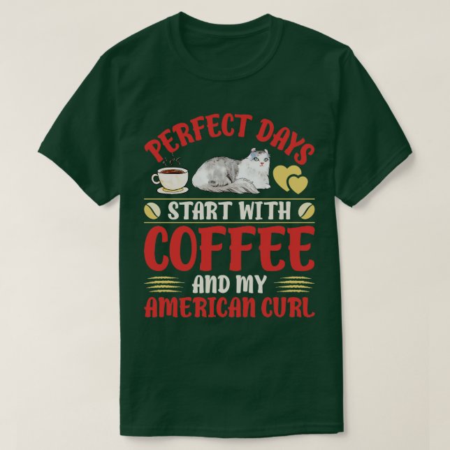 Camiseta American Curl Cat (Frente do Design)