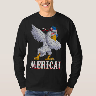 Camiseta American Dabbing Eagle Merica Usa Patriotic Men K