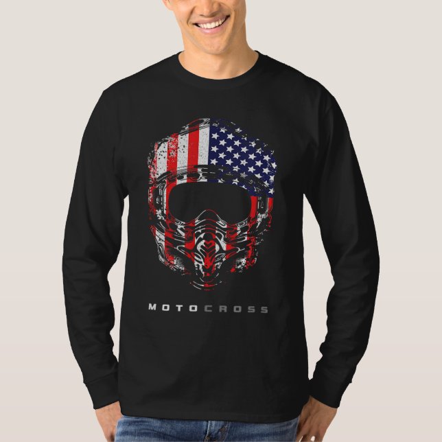 Camiseta American Dirt Bike Motocross Roupa - Motocross - M (Frente)