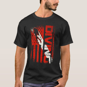 Camiseta American Diver Down Flag Us Flag