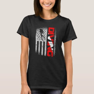 Camiseta American Diver Down Flag Us Flag Dive 1