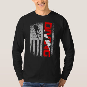 Camiseta American Diver Down Flag Us Flag Dive 1