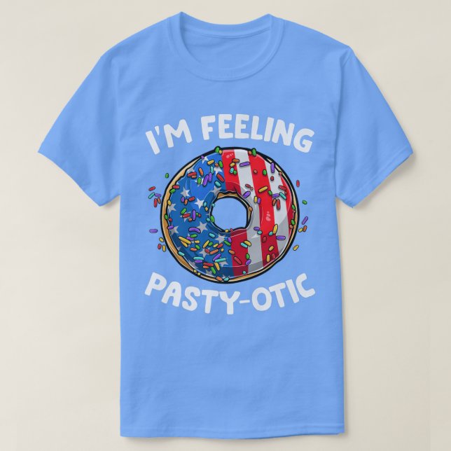 Camiseta American Donut Lover Baking Pastry 4th Of July Cut (Frente do Design)
