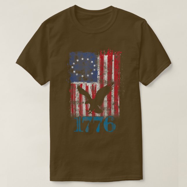 Camiseta American Eagle 1776 (Frente do Design)