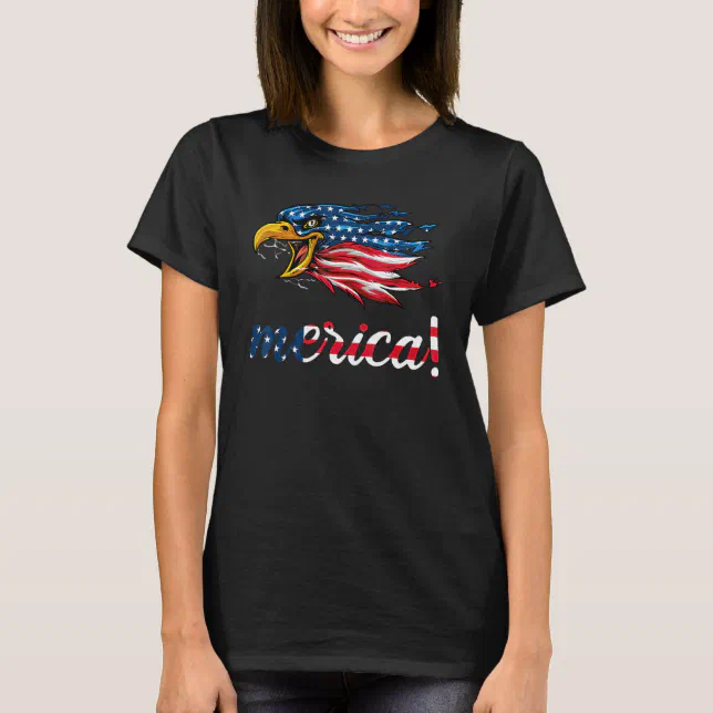 Camiseta American Eagle For Men 4 De Julho Usa Flag Women