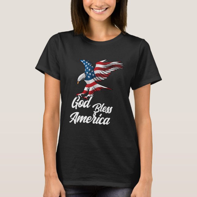 Camiseta American Eagle God Bless America (Frente)
