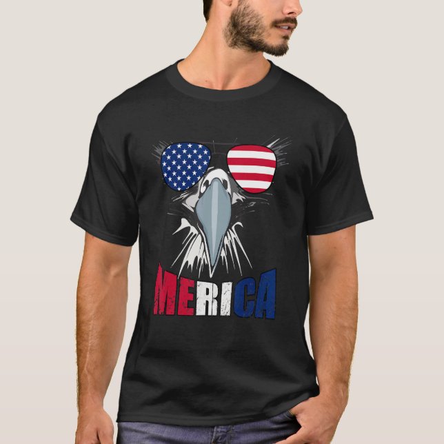 Camiseta American Eagle Mullet Merica Quarto De Julho Usa F (Frente)