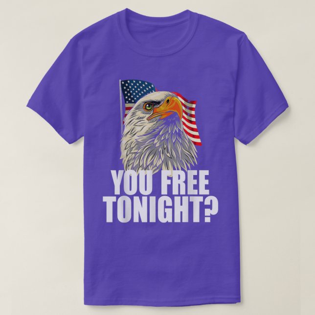 Camiseta American Eagle você liberta hoje à noite (Frente do Design)