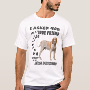 Camiseta American English Coonhound Cote Mãe Pai, Re